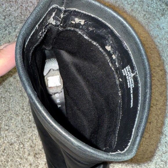 Trouve heeled boots. Size 6 1/2 Leather-upper used condition see photos - Picture 8 of 17